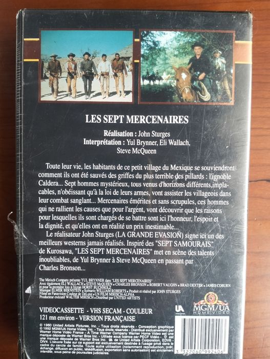 VHS Os Sete Mercenários (versão francesa)