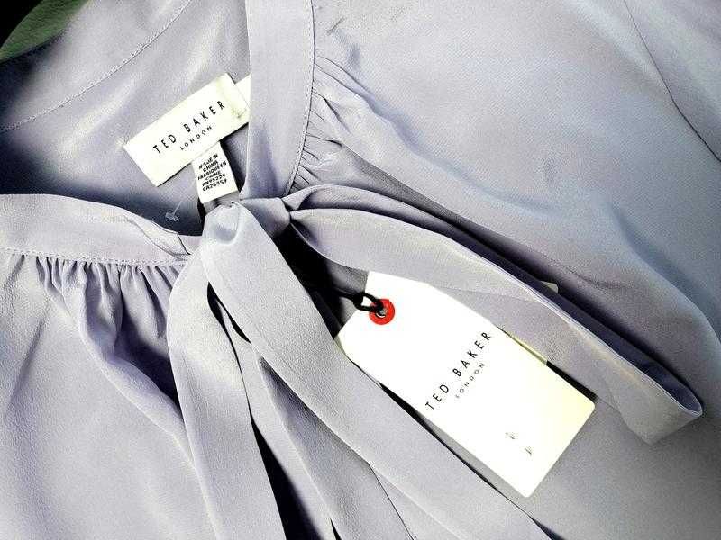 Брендовая шелковая рубашка Ted Baker 100% шелк