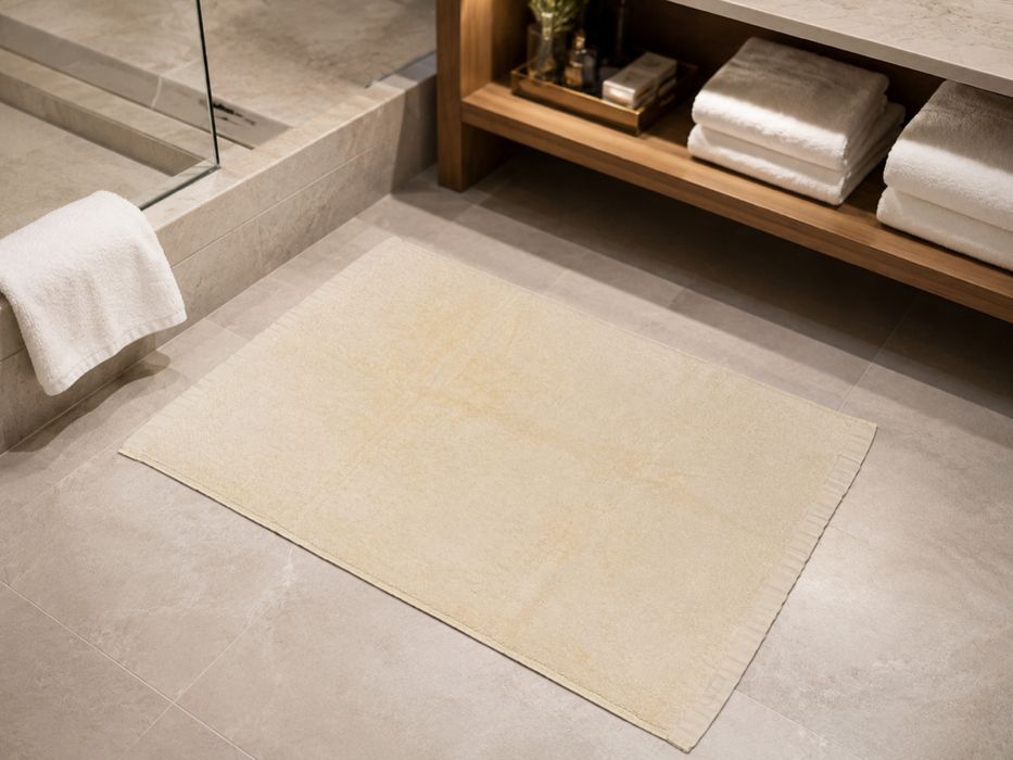 Dywanik łazienkowy żółty 45x60 gruby 850 g/m²