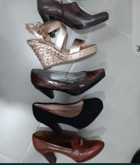 Sapatos de senhora : lote 6 pares sapatos
