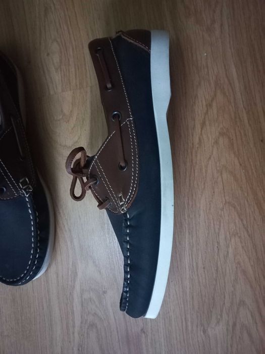 Мужские новые кожаные туфли - топсайдеры Onfire 43 p.