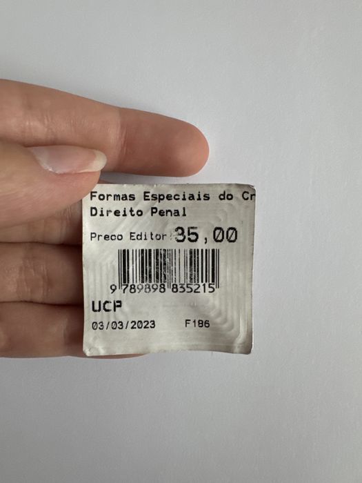 Livro Formas Especiais do Crime (Maria Paula Ribeiro de Faria)