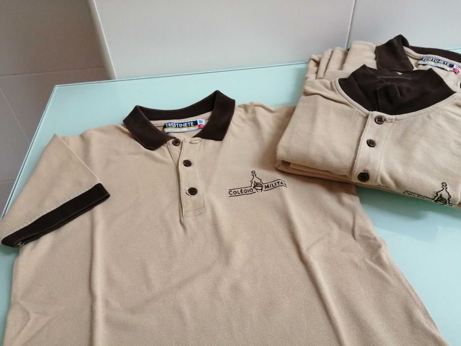 Polo manga curta T12, modelo CM (Colégio Militar) 1o ciclo