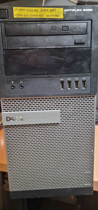 Dell 9020 i5-4460 8GB DDR3 Win11 SSD128GB 500GB