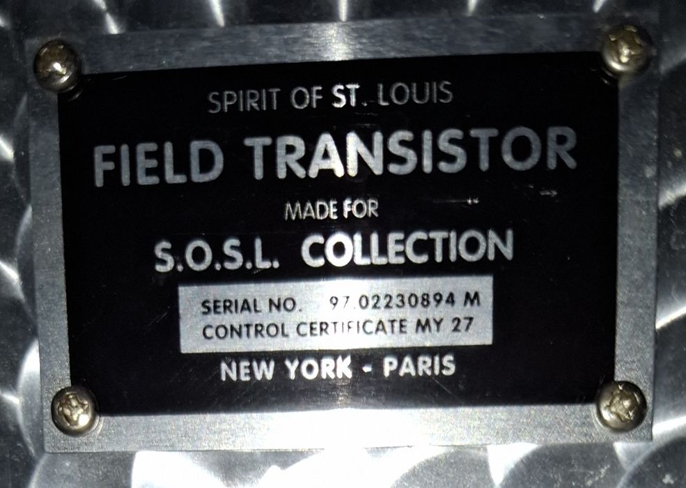 Коллекционный транзисторный радиоприёмник Spirit Of St. Louis Field...
