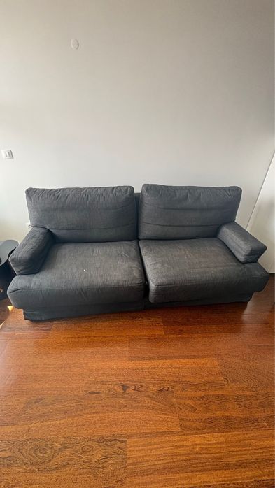 Sofá-Cama Cinzento Escuro