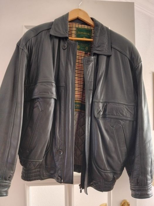 Casaco Cabedal Verde escuro