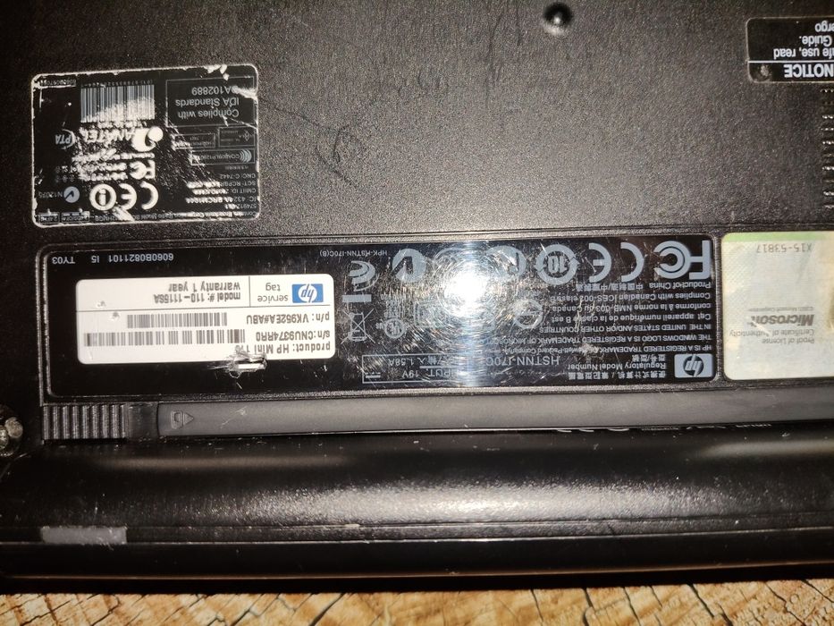 Notebook HP Mini windows 8