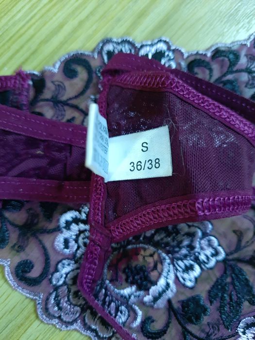 Stringi damskie fiolet