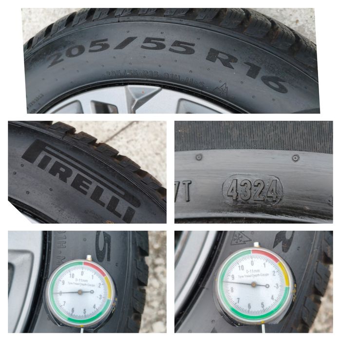 Koła zimowe Peugeot 308 205/55/16 5x108 Oryginał Jak nowe Pewne !
