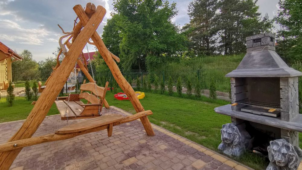 LUKSUSOWE domek domki nad jeziorem z klimatyzacją Mazury