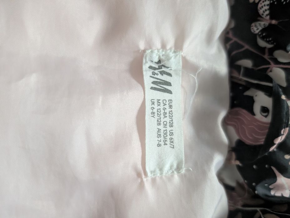 Kamizelka bezrękawnik jednorożce h&m 122/128
