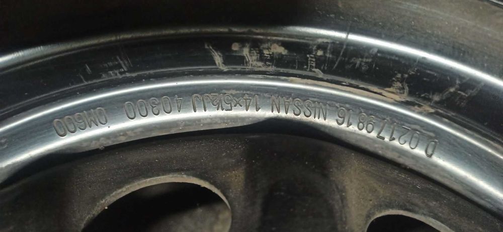Koło dojazdowe 14 Nissan