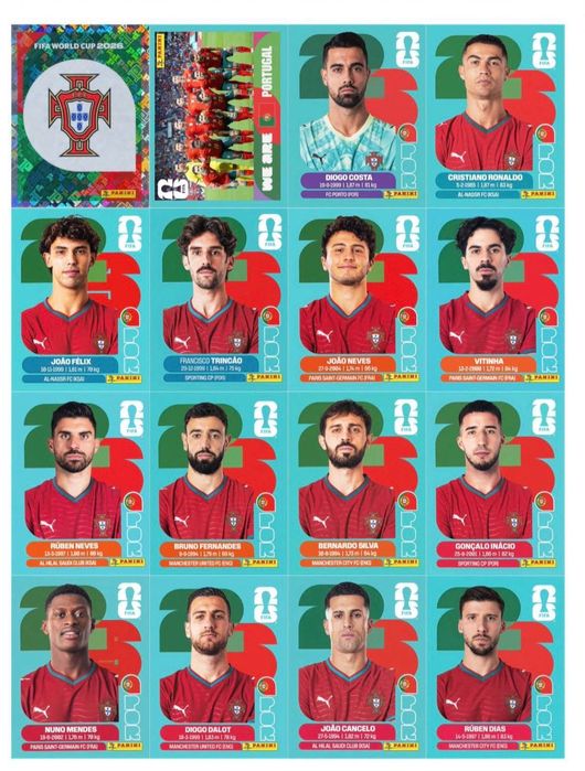 Coleção Panini Completa de Cromos do Mundial 2026 – Formato Digital PDF
