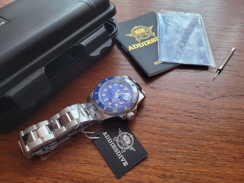 Zegarek Addiesdive Submariner 41mm kwarcowy Nowy