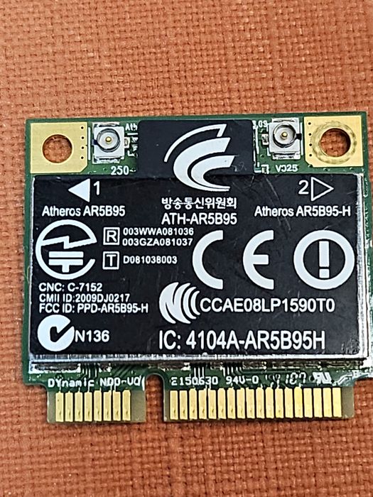 bezprzewodowa karta sieciowa HP Mini PCI Express Atheros AR5B95