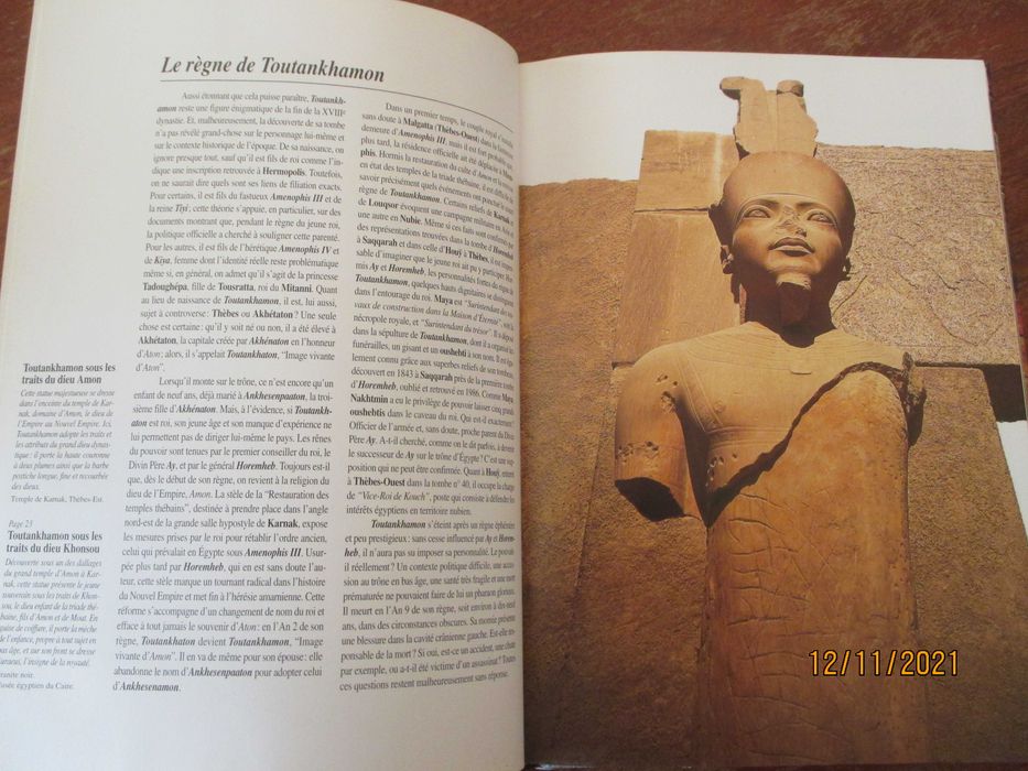 3 livros sobre a civilização egípcia - livros em francês