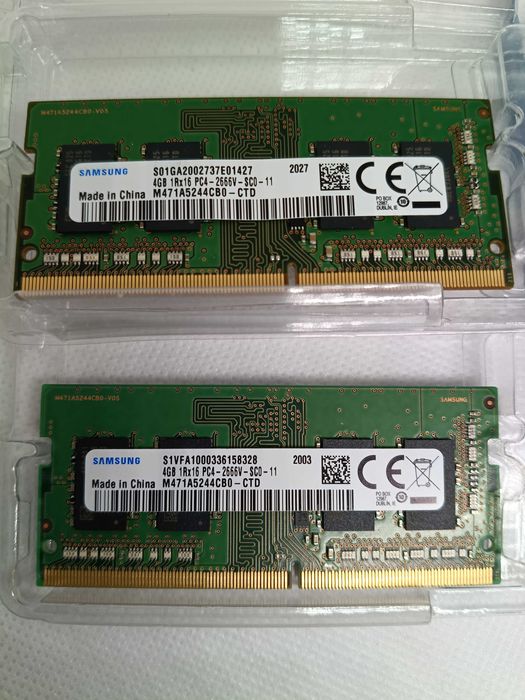 Samsung SODIMM DDR4 8gb (2шт. по 4гб, для ноутбука)