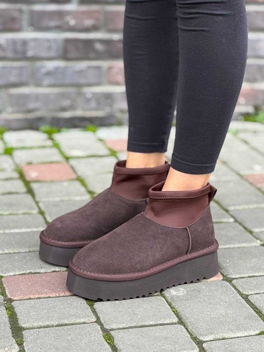 Угги жіночі зимові (36-41) Уггі в стилі UGG Classic Mini Dipper Уги