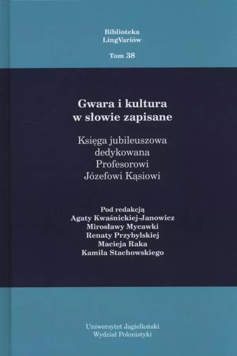 Gwara i kultura w słowie zapisane. Księgarnia Akademicka
