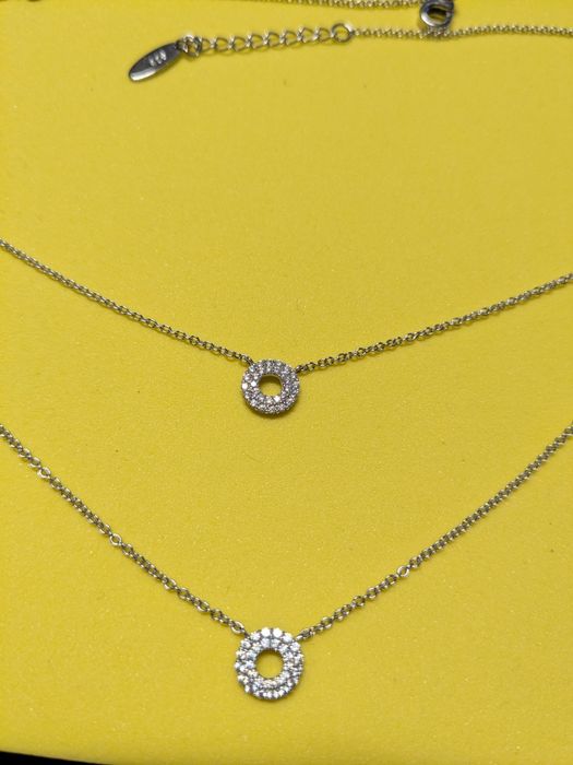 Wisiorek łańcuszek z zawieszką srebrny próba 925 Apart