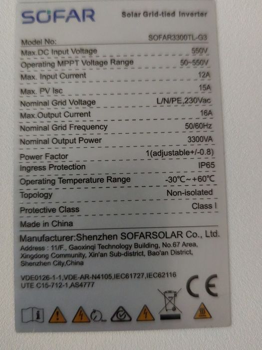 Sprzedam Falownik Sofar