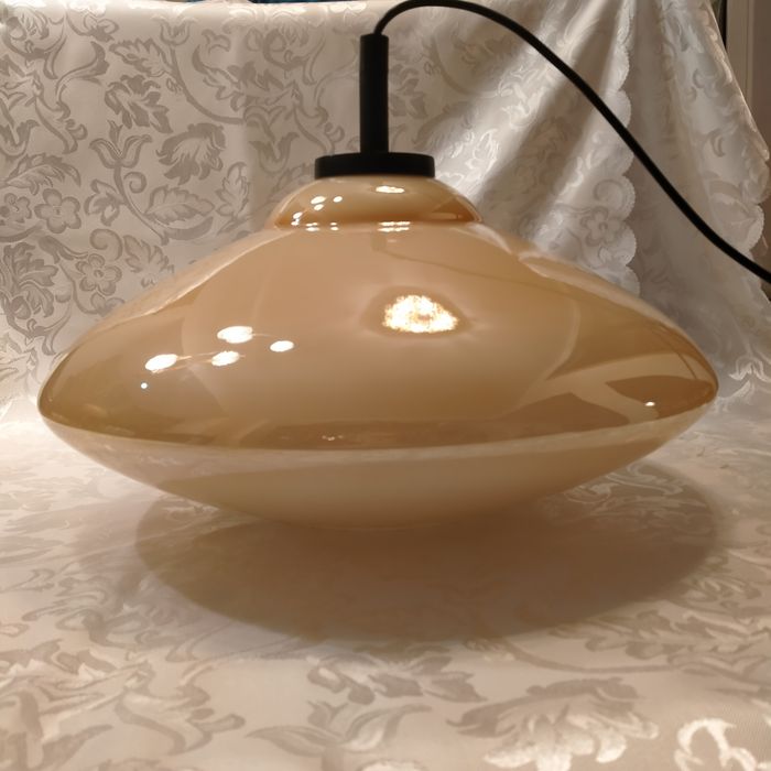 "Ufo"Duża lampa sufitowa Polam Wieliczka Prl