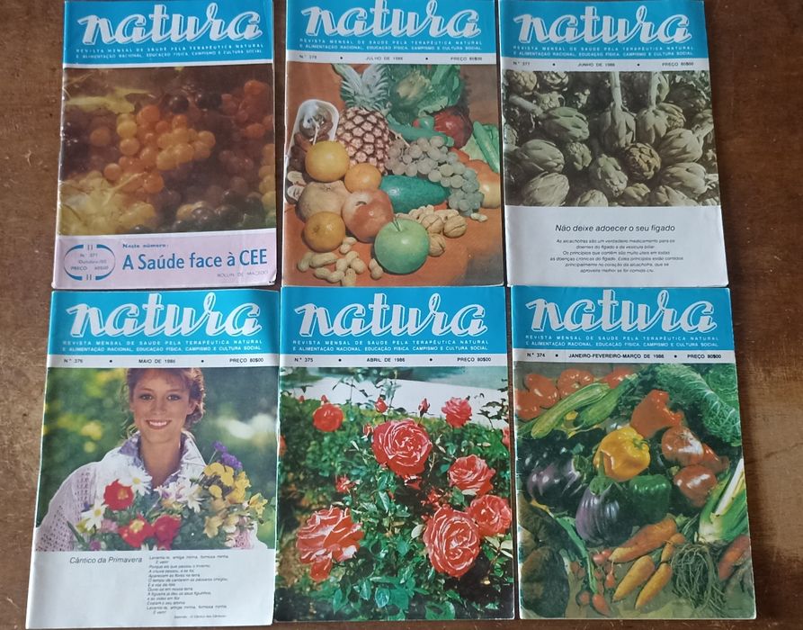 Revistas Natura vintage anos 80
