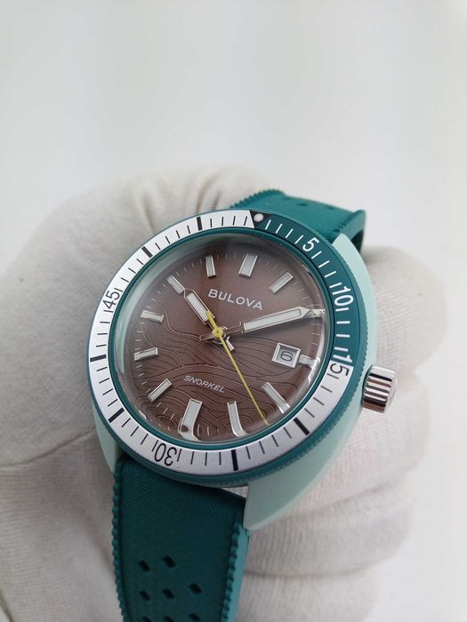 Керамика - часы Bulova Oceanographer Snorkel 98B446 головка на резьбе