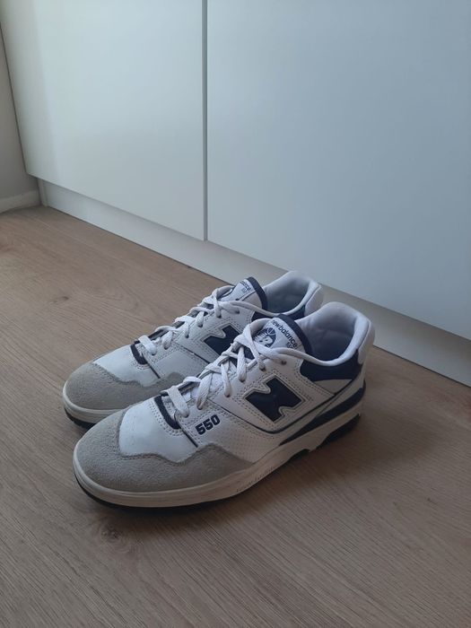 new balance 550 navy blue/white