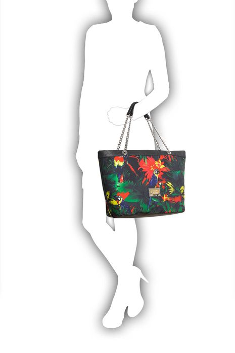 Torba shopper I love Moschino, model I love jungle