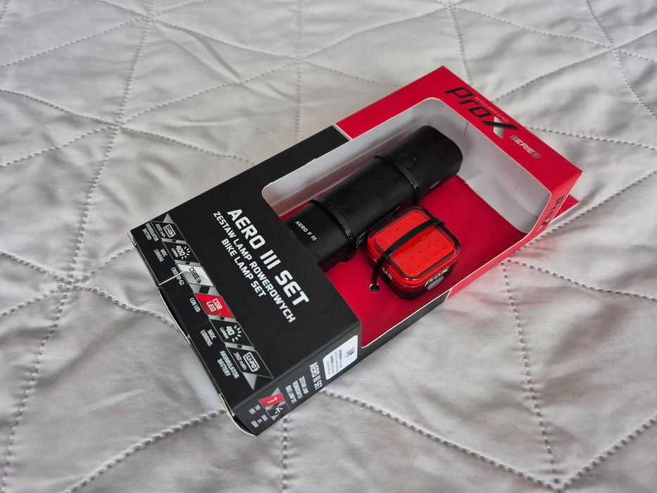 Lampka rowerowa - zestaw PROX aero III Set