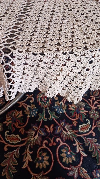 Toalha de Renda creme