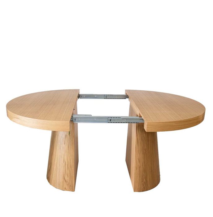 Stół okrągły rozkładany Fi 120+50 na jednej nodze.