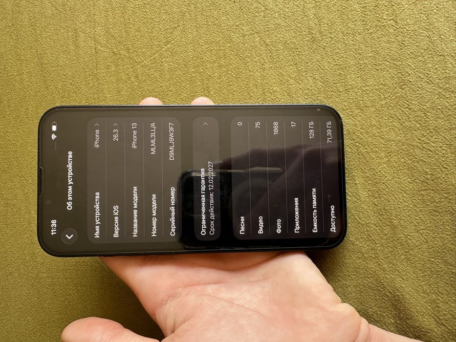 iPhone 13, 128GB, 100%