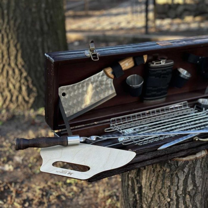 Набір шампурів ВЕДМІДЬ BS9 Подарочный набор шампуров для мужчины