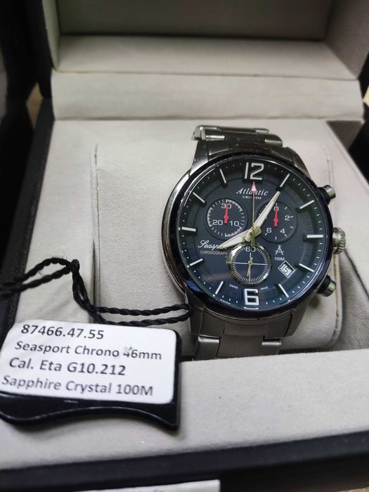 Годинник наручний Atlantic Seasport Chronograph 87466.47.55