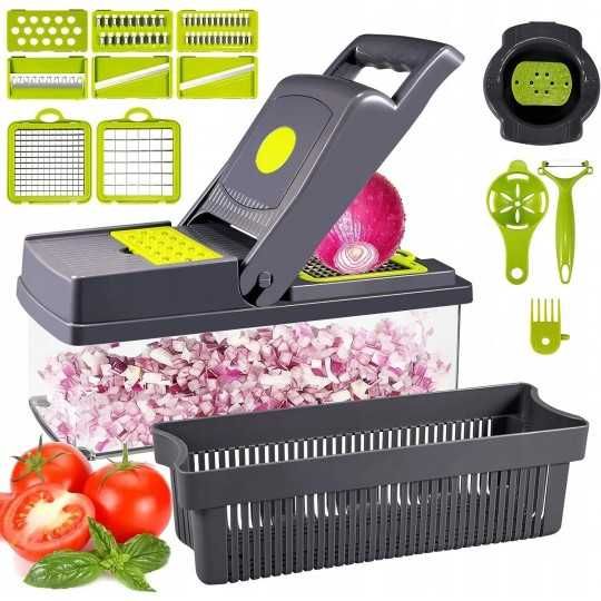 Krajalnica SZATKOWNICA WIELOFUNKCYJNA do warzyw owoców Tarka 14 w 1