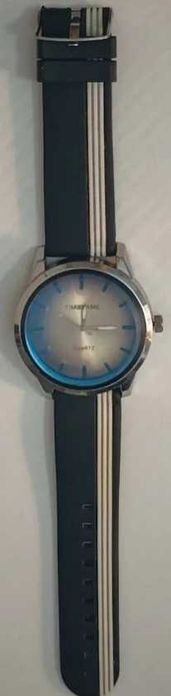 Męski zegarek TIMESAME Silver & Blue | Sportowy design | Okazja