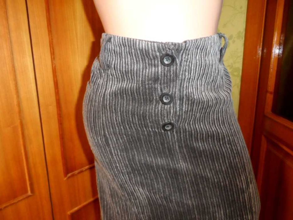 Длинная вельветовая юбка Inlove S с разрезом макси в пол в идеале