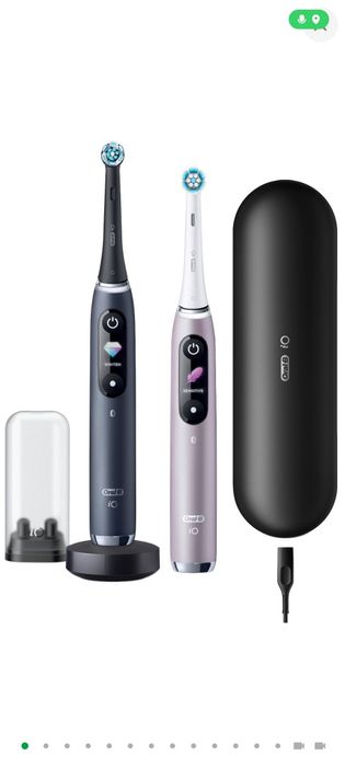 Набор электрических зубных щеток Oral-B iO 9 Черная и Розовая