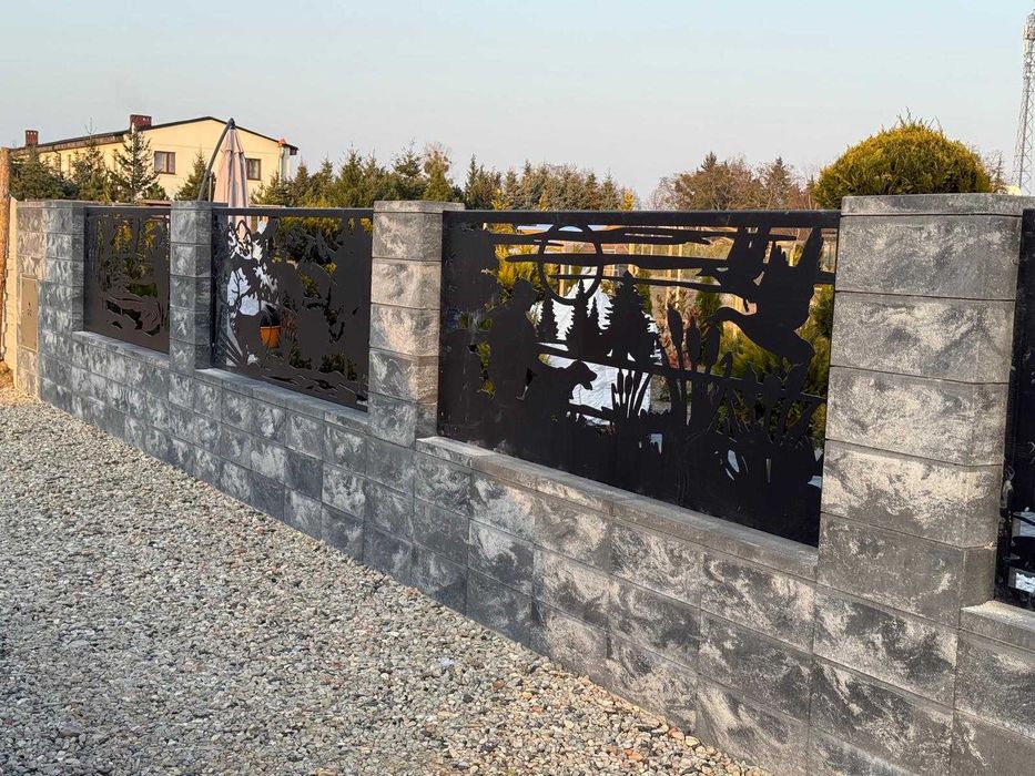 Panele-przęsła CNC - Ogrodzenie metalowe - Balustrada balkonowa -Bramy