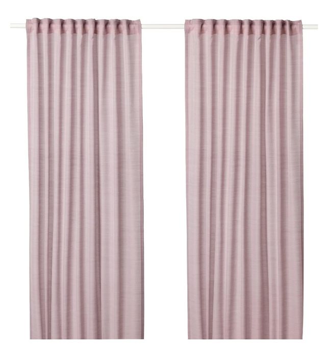 Ikea Zasłony Hilja 145X250Cm 2szt. Białe Przepuszczające Światło wrzos