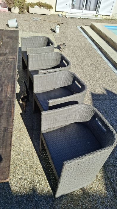 Mesa jantar jardim rústica