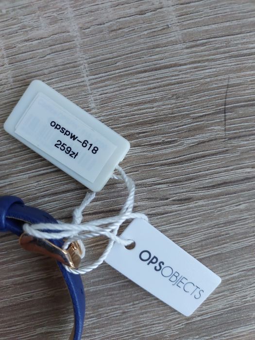 Nowy elegancki zegarek OPS Objects pudełko certyfikat