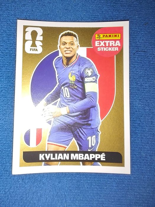 Carta Mbappe Ouro Extra Sticker Mundial 2026