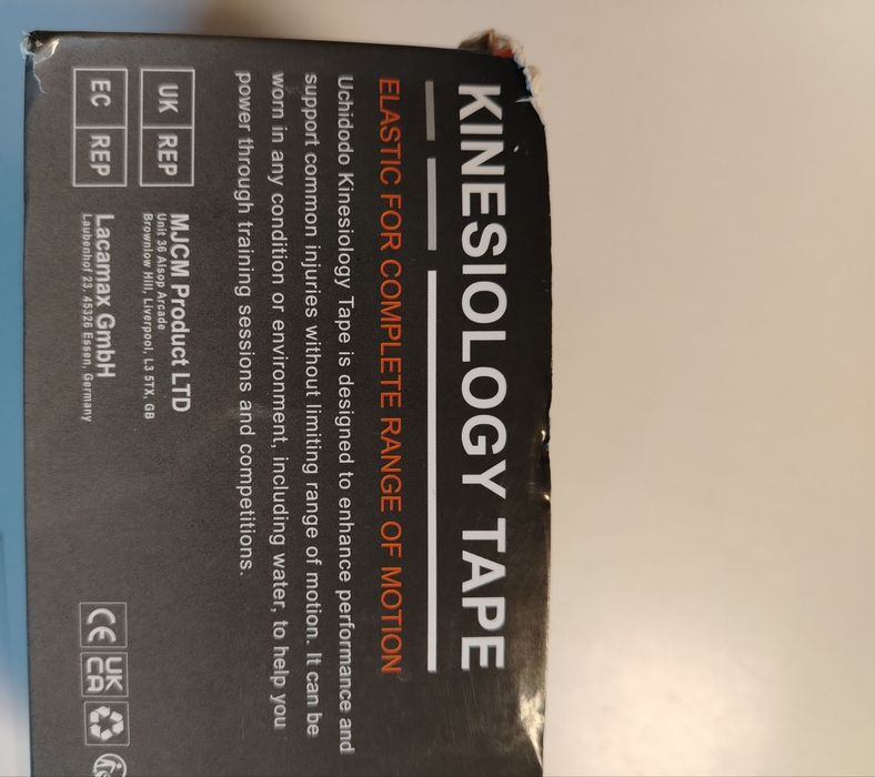 Taśma kinezjologiczna zestaw 3szt 5cmx5m tejp tejpy  plus dyspenser