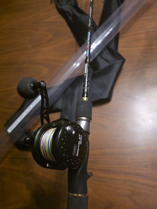 Conjunto Slow Jigging Premium COMPLETO: Barros Zero + Hart Brutal GT 50 SLL + Acessórios (Estado: Novo)