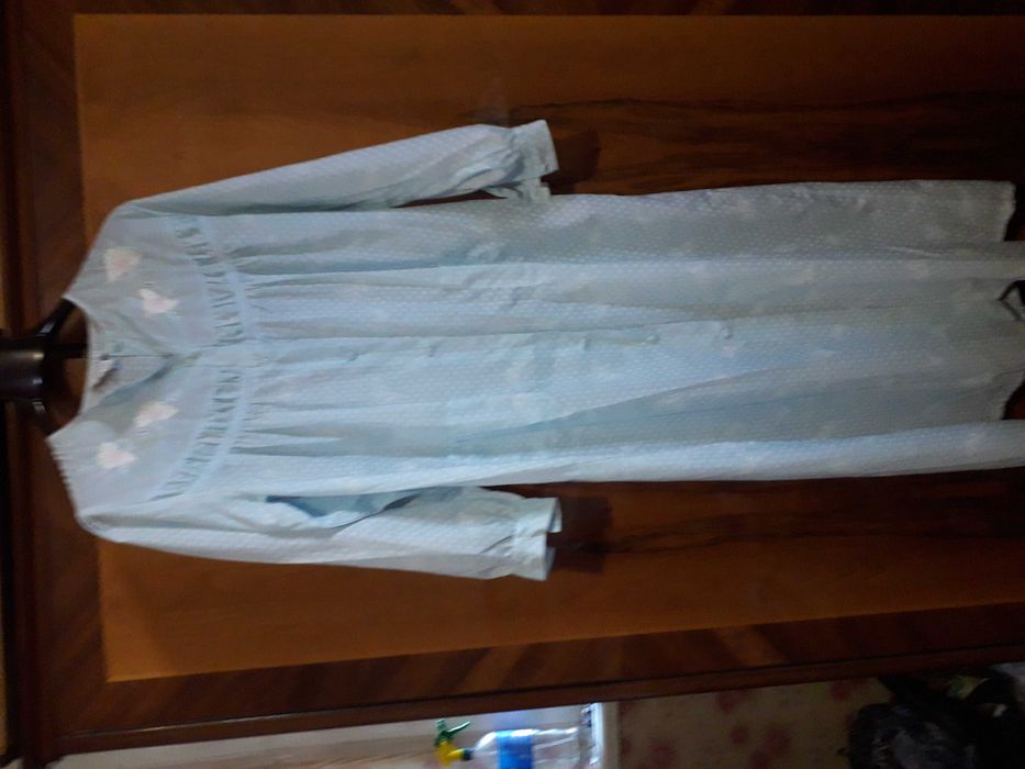 домашний халат х\б, натур. шелк