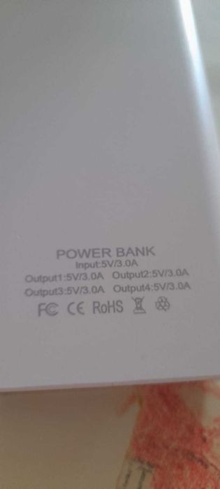 Bateria Portátil Power Bank para 2 telemóveis, 120W, 30000 mAh